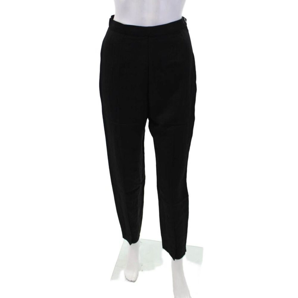 Penny Black Womens Pleated Waist Detail Side Zippered Pants Black Size 40